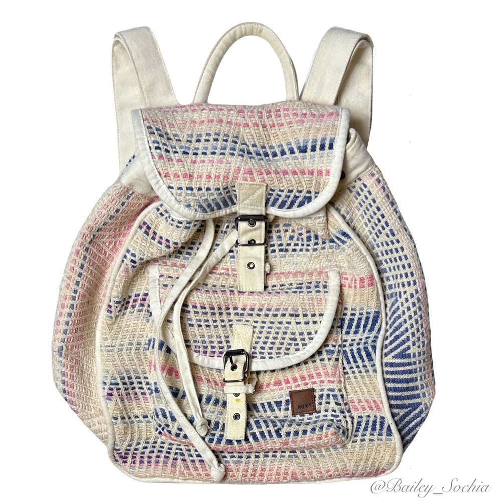 Roxy Woven Drawstring Backpack - image 2